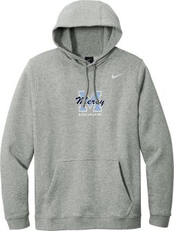 Nike Club Fleece Pullover Hoodie, Dark Grey Heather